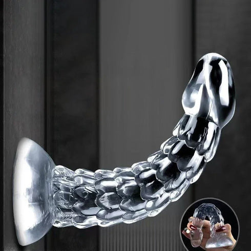 Dragon Scale Transparent Dildo